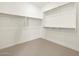 Walk-in closet with multiple shelves and racks and neutral carpet and white walls at 16084 W Prickly Pear Trl, Surprise, AZ 85387