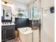Modern bathroom with a soaking tub, separate shower, and stylish fixtures at 11988 W Nadine Way, Peoria, AZ 85383