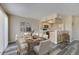 Open dining area adjoining the kitchen, features modern decor, and ample seating for dinner guests at 14414 N Boxwood Ln, Fountain Hills, AZ 85268