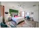 Elegantly styled bedroom showcasing chic décor and lush greenery for a refreshing and stylish space at 14733 N 159Th Dr, Surprise, AZ 85379