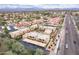 Aerial view of sprawling community with mature desert landscaping, ample parking, and easy access at 16336 E Palisades Blvd # 7, Fountain Hills, AZ 85268