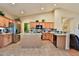 Spacious kitchen with stainless steel appliances, granite counters and central island at 24721 W Dove Butte --, Buckeye, AZ 85326