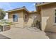 Charming courtyard with decorative fountain, lush greenery, and paved patio area at 3381 E Azalea Dr, Chandler, AZ 85286