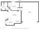 Floor plan features the kitchen, living room, bathroom, bedroom, and garage dimensions at 3381 E Azalea Dr, Chandler, AZ 85286