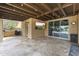 An outdoor patio featuring recessed lighting, porcelain tile floors, and an outdoor television at 3381 E Azalea Dr, Chandler, AZ 85286