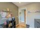 View of a bedroom with a Garrett animal wall decal and wooden floors at 3795 W Mercury Way, Chandler, AZ 85226