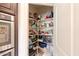 Walk-in pantry with plentiful shelving and storage at 40707 W Pryor Ln, Maricopa, AZ 85138