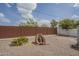 Backyard showcasing a custom brick art installation at 5317 E Baltimore St, Mesa, AZ 85205