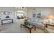 Bright and spacious living room featuring vaulted ceilings and open floorplan at 7925 E Monte Ave, Mesa, AZ 85209