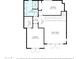 Upper level floor plan showing two bedrooms, bath, walk in closet, and a spacious Gathering room at 8719 E San Marcos Dr, Scottsdale, AZ 85258