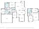 Combined view of both the first and second floor plans with detailed room dimensions at 8719 E San Marcos Dr, Scottsdale, AZ 85258