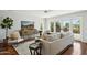 A bright living room features hardwood floors and access to a patio at 8719 E San Marcos Dr, Scottsdale, AZ 85258
