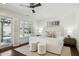 Bright main bedroom featuring shutters and pool access at 8719 E San Marcos Dr, Scottsdale, AZ 85258
