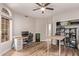 Spacious home office with ample desk space, natural light, and storage, perfect for productivity at 1777 W Redfield Rd, Gilbert, AZ 85233