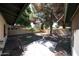 Spacious backyard featuring mature trees and ample space for outdoor activities at 4718 W El Caminito Dr, Glendale, AZ 85302