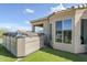 Backyard with a hot tub and an artificial lawn at 17324 E Quail Track Rd, Rio Verde, AZ 85263