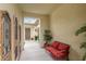 Cozy and private courtyard featuring seating and decorative elements at 18134 W Highland Ave, Goodyear, AZ 85395