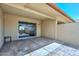 Covered patio includes sliding glass door for indoor outdoor flow perfect for entertaining or relaxation at 18610 N Mica Dr, Sun City West, AZ 85375