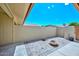 Enclosed patio with brick pavers, a water feature and block wall fence offers a cozy outdoor retreat at 18610 N Mica Dr, Sun City West, AZ 85375