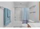 Bathroom offering a clean design and a well-lit shower-tub combination at 2859 E Cathy Dr, Gilbert, AZ 85296
