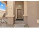Close-up view of a home's front door, showcasing its design and curb appeal at 2859 E Cathy Dr, Gilbert, AZ 85296