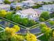 Beautiful aerial view showcasing home with lush landscaping and neighborhood at 2973 E Austin Dr, Gilbert, AZ 85296