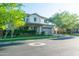 Beautifully landscaped front yard leading to a charming two-story home at 2973 E Austin Dr, Gilbert, AZ 85296