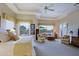 Bright main bedroom features neutral tones, plush carpet and exterior views at 33242 N 68Th Pl, Scottsdale, AZ 85266