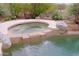 Close-up of the relaxing spa featuring rock accents and water features, enhancing the serene poolside atmosphere at 33242 N 68Th Pl, Scottsdale, AZ 85266