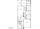 Detailed floor plan showcasing the layout of this modern home's bedrooms, kitchen, and living spaces at 4087 W Coneflower Ln, San Tan Valley, AZ 85144