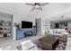 Inviting living space with a custom console, decorative accents, and open layout at 4087 W Coneflower Ln, San Tan Valley, AZ 85144