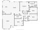 Detailed floor plan showcasing the layout with 3 bedrooms, including primary bedroom and living spaces at 4215 S Marisol Ln, Gilbert, AZ 85297