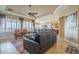 Spacious living room seamlessly flowing into the dining and kitchen areas at 4497 E Ficus Way, Gilbert, AZ 85298