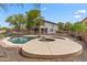 Backyard showcasing a pool and spa, perfect for relaxation and outdoor entertainment at 5042 W Lariat Ln, Phoenix, AZ 85083
