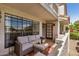 Inviting patio with comfortable seating, scenic views, perfect for relaxing and enjoying the outdoors at 7800 E Lincoln Dr # 1035, Scottsdale, AZ 85250