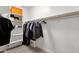 Walk-in closet with shelving and hanging rods, providing ample storage space at 8340 E Mcdonald Dr # 1016, Scottsdale, AZ 85250