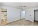 Bright bedroom leading into the ensuite bathroom and featuring ample closet space at 110 S 72Nd Way, Mesa, AZ 85208