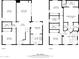 Detailed floorplan showcasing layout of the two-story home, including room dimensions for the kitchen and bedrooms at 14239 W Port Royale Ln, Surprise, AZ 85379