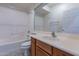 Clean bathroom featuring a shower-tub combination and vanity sink at 1539 E Brenda Dr, Casa Grande, AZ 85122