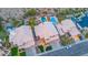 Stunning aerial view of a luxury home with a pool, spa, and meticulously landscaped backyard at 15413 S 31St Pl, Phoenix, AZ 85048