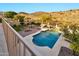 Resort-style pool with spa, firepit, and desert views, perfect for outdoor living at 15413 S 31St Pl, Phoenix, AZ 85048