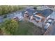Expansive aerial view of the property highlighting a large lawn, pool area, and outdoor patio at 16322 E Fairview St, Gilbert, AZ 85295