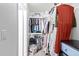 Organized walk-in closet with ample shelving and hanging space at 1645 W Baseline W Rd # 2032, Mesa, AZ 85202
