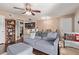 Spacious living room with an open layout, leading to the kitchen and dining area at 1645 W Baseline W Rd # 2032, Mesa, AZ 85202