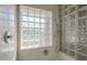 Shower showcasing glass block accents and sleek fixtures at 17790 N 66Th Ln, Glendale, AZ 85308
