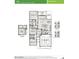 Detailed floorplan showcasing three bedrooms, two bathrooms, flex room, and an open-concept layout at 19022 W Rose Ln, Waddell, AZ 85355