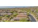 Bird's-eye view of home surrounded by desert landscape with defined property lines and neighborhood at 1904 N Steele --, Mesa, AZ 85207