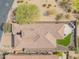 Aerial view of the property showcasing the roof, backyard, and surrounding landscape at 1904 N Steele --, Mesa, AZ 85207