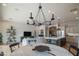An open-concept living space with dining area and kitchen, showcasing modern design elements at 1904 N Steele --, Mesa, AZ 85207