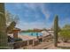 Community pool and recreation area with lounge chairs, ramadas, and mature desert landscaping at 1904 N Steele --, Mesa, AZ 85207
